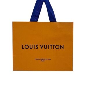 AUTHENTIC LOUIS VUITTON Gift bag Luxury Designer Presentation Orange Blue